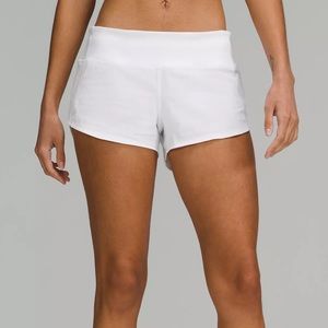 White lululemon shorts sz 6 short